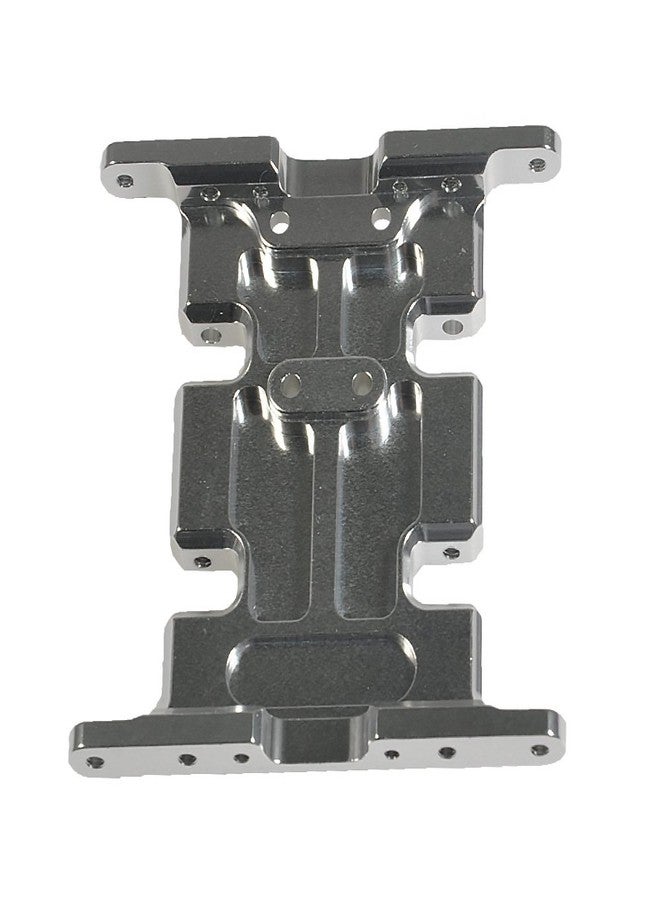 MORFUM RC Car Aluminum Alloy Center Transmission Skid Plate Mount Gearbox Mount Base Compatible with Axial SCX10 90047 Wrangler 1/10 RC Crawler Car Upgraded Parts (Silver) - Image 3